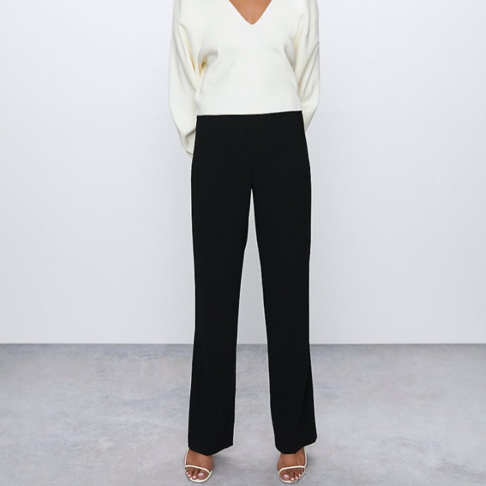 NWT Aritzia Black High-Rise, Wide-Leg Pant, Large